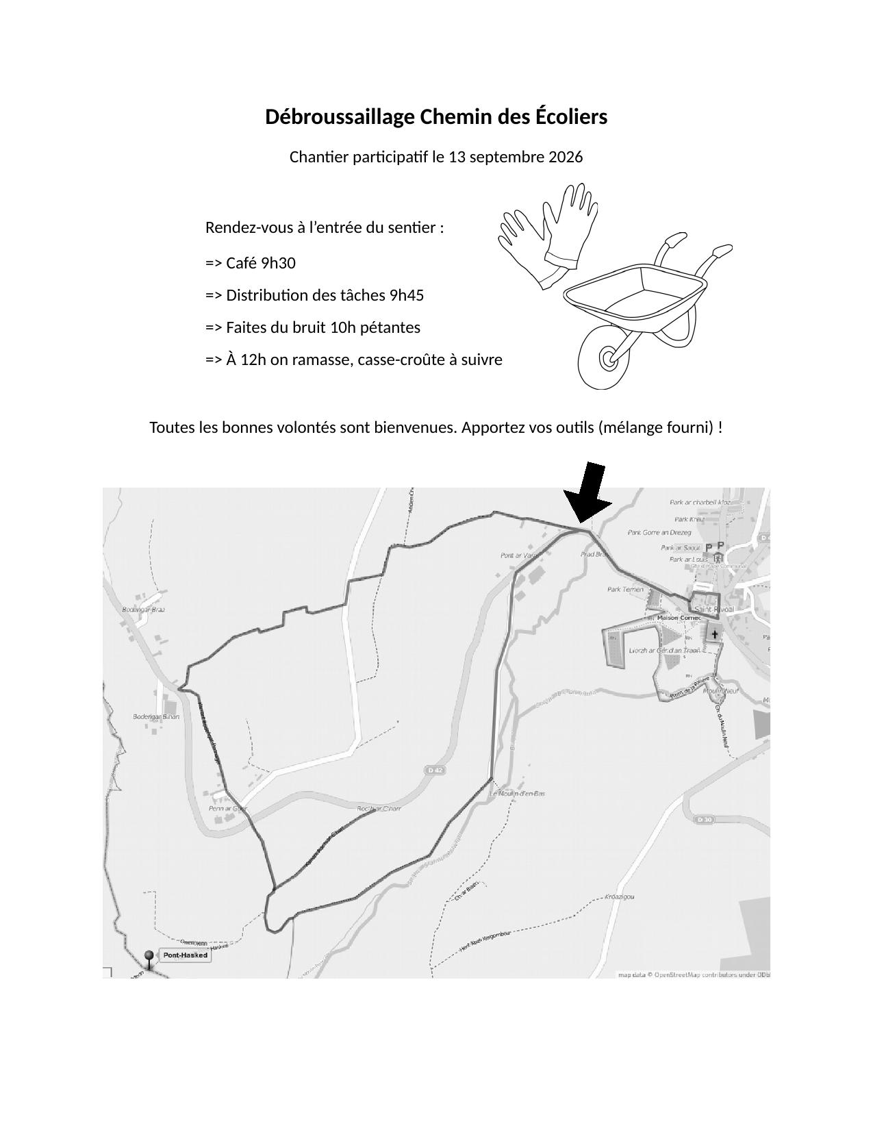 Débroussaillage Chemin des Écoliers